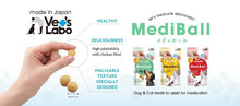 Load image into Gallery viewer, VET'S LABO 16772 Japanese Medi Ball for Dog Cheese Flavor Treat 15pcs 20g