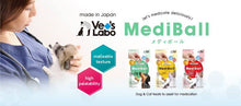 Load image into Gallery viewer, VET'S LABO 16722 Japanese Medi Ball for Dog Cod/Tara Flavor Treats 15pcs 20g