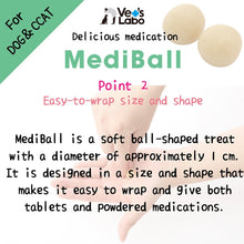 Load image into Gallery viewer, VET'S LABO 16722 Japanese Medi Ball for Dog Cod/Tara Flavor Treats 15pcs 20g