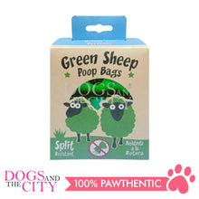 Load image into Gallery viewer, GKDC07 Green Sheep Biodegradable Pet Poop Bag with Dispenser 8 rolls