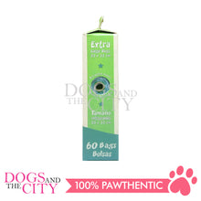 Load image into Gallery viewer, GKDC12 Green Sheep Compostable Pet Poop Bags 100% Biodegradable 4 Rolls for Dog - Dogs And The City Online