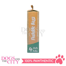 Load image into Gallery viewer, GKDC13 Green Sheep Flushable Pet Poop Bags 4rolls - Dogs And The City Online