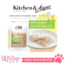 Load image into Gallery viewer, VET'S LABO 16957 Kitchen &amp; Aspic Dog Pork and Apple Japanese Jelly Dog Food 80g