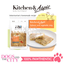 Load image into Gallery viewer, VET'S LABO 16958 Kitchen &amp; Aspic Dog Salmon and Colorful Vegetables Japanese Jelly Dog Food 80g
