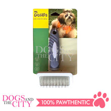 Load image into Gallery viewer, Mr. Giggles Paddle Brush Light Blue + Smog Blue - Dogs And The City Online
