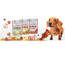 Load image into Gallery viewer, Dentalight 9541 Dent Fresh 3" 360° Toothbrush Juicy Orange 18 pieces Dog Dental Chews - Dogs And The City Online