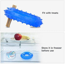 Load image into Gallery viewer, SLP Arctic Freeze Ring Cooling Chew Dog Toy 12cm, Teething Toy for Puppies, Fit with Treats for More Fun (Chewing Ring)