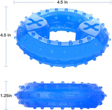 Load image into Gallery viewer, SLP Arctic Freeze Ring Cooling Chew Dog Toy 12cm, Teething Toy for Puppies, Fit with Treats for More Fun (Chewing Ring)