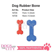 Load image into Gallery viewer, Pawise 14735 Dog Rubber Bone - Small Toys for Dogs