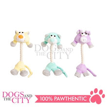 Load image into Gallery viewer, PAWISE 15281 Pupply Pet Life Plush with Rope Toy for Dog