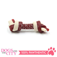 Load image into Gallery viewer, KIND REWARDS 9899-24 No Hide Bones 4" Chicken Flavor 100% Rawhide Free With Real Chicken Treats Inside Medium 66g