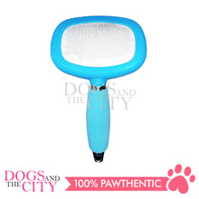 Load image into Gallery viewer, DGZ LG320 Pet Medium Slicker and Grooming Brush with Silicone handle 12cm for Dog and Cat