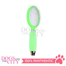 Load image into Gallery viewer, DGZ LG329 Single Brush with Silicone Handle Medium for Dog and Cat 12CM