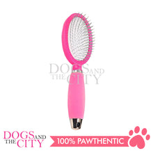 Load image into Gallery viewer, DGZ LG328 Single Brush with Silicone Handle SMALL for Dog and Cat 10CM - Dogs And The City Online