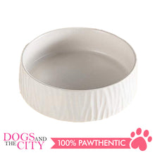 Load image into Gallery viewer, Dgz Nordic Ceramic Textured Pet Bowl 400ml Small 13cmx5cm for Dog and Cat