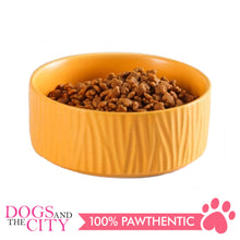 Load image into Gallery viewer, Dgz Nordic Ceramic Textured Pet Bowl 400ml Small 13cmx5cm for Dog and Cat