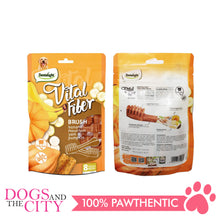 Load image into Gallery viewer, DENTALIGHT 10080 2.7" Small Vital Fiber Brush×8pcs 80g Banana, Mountain Yam, Pumpkin Dog Treats