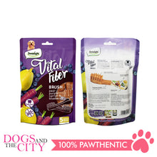 Load image into Gallery viewer, DENTALIGHT 10103 3.7" Medium Vital Fiber Brush×5pcs 85g Pear, Purple Carrot, Blueberry Dog Treats