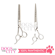 Load image into Gallery viewer, SHARK TEETH 3 Star Series Professional Pet Grooming Scissors Dog Shears Scissor, 7.5" Straight