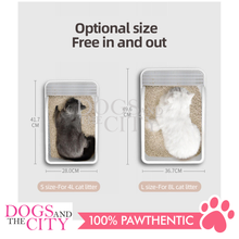 Load image into Gallery viewer, MRCT Cat Litter Box Open Space White Small 40*26*14cm - Dogs And The City Online