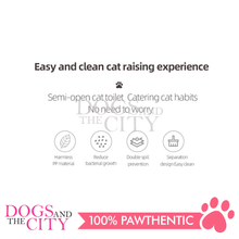 Load image into Gallery viewer, MRCT Cat Litter Box Open Space White Small 40*26*14cm - Dogs And The City Online