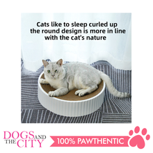 Load image into Gallery viewer, MRCT Compass Pet Scratcher XL White 460*460*100mm - Dogs And The City Online