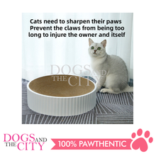 Load image into Gallery viewer, MRCT Compass Pets Corrugated Cat Scratch Pad Furniture Scratcher Inner Core LARGE Grey 40x40x10cm