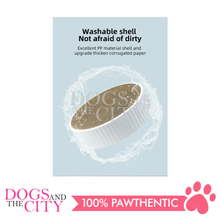 Load image into Gallery viewer, MRCT Compass Pets Corrugated Cat Scratch Replacement Pad Scratcher Inner Core LARGE 40x40x10cm - Dogs And The City Online