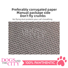 Load image into Gallery viewer, MRCT Compass Pets Corrugated Cat Scratch Pad Furniture Scratcher Inner Core LARGE Grey 40x40x10cm