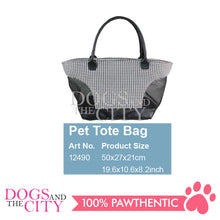 Load image into Gallery viewer, Pawise 12490 Pet Tote Bag (White/Black) for Dog and Cat 50x21x27cm - Dogs And The City Online
