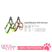 Load image into Gallery viewer, PAWISE 13180 Pet Reflective Soft Adjustable Dog Harness - Green Large 25mm 60-90cm - Dogs And The City Online