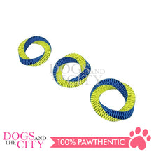 Load image into Gallery viewer, PAWISE 14843 Nylon Braided Donut Dog Toy Play and Chew Large 20cm - Dogs And The City Online