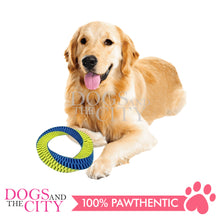 Load image into Gallery viewer, PAWISE 14843 Nylon Braided Donut Dog Toy Play and Chew Large 20cm - Dogs And The City Online