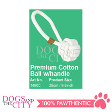 Load image into Gallery viewer, Pawise 14860 Premium Cotton Ball w/ Handle Pet Toys - Dogs And The City Online