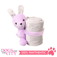 Load image into Gallery viewer, Pawise 15285 Pupply Pastel Life Blanket 2in1 with Dog Toy for Pets Large 70x60cm - Dogs And The City Online