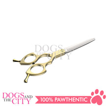 Load image into Gallery viewer, SHARK TEETH Colorful Professional Pet Grooming Scissors Dog Shears with Finger Rings, 6.5" Straight