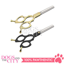 Load image into Gallery viewer, SHARK TEETH Colorful Professional Pet Grooming Scissors Dog Shears with Finger Rings, 6.25" Thinner