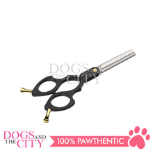 Load image into Gallery viewer, SHARK TEETH Colorful Professional Pet Grooming Scissors Dog Shears with Finger Rings, 6.25" Thinner