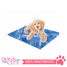 Load image into Gallery viewer, SLP Pet Cooling Mat Wave Blue Design Medium 40X50cm