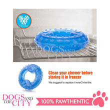 Load image into Gallery viewer, SLP Arctic Freeze Ring Cooling Chew Dog Toy 12cm, Teething Toy for Puppies, Fit with Treats for More Fun (Chewing Ring)