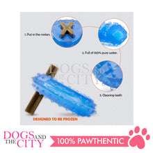 Load image into Gallery viewer, SLP Arctic Freeze Ring Cooling Chew Dog Toy 12cm, Teething Toy for Puppies, Fit with Treats for More Fun (Chewing Ring)