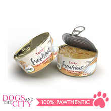 Load image into Gallery viewer, DENTALIGHT 11520 Tasty with Freshest Cat Treat in Can TUNA &amp; ANCHOVIELLA 80g (3pcs x 80g)