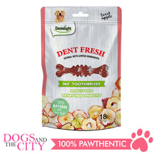 Load image into Gallery viewer, Dentalight 9534 Dent Fresh 3" 360° Toothbrush Sweet Apple 18 pieces Dog Dental Chews - Dogs And The City Online