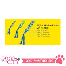 Load image into Gallery viewer, PAWISE 14837 Nylon Braided Stick w/ Handles - M 36cm