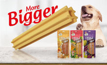Load image into Gallery viewer, Dentalight 10790 8" Vital Fiber Wellbar×3pcs 250g LARGE Banana, Mountain Yam, Pumpkin Dog Treats