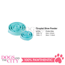 Load image into Gallery viewer, PAWISE 11093 Dog Droplet Slow Feeder Interactive Pet Bowl - Small 22cm