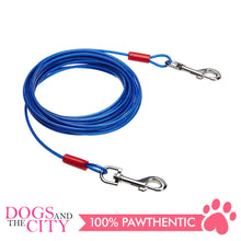Load image into Gallery viewer, Pawise 11513 Heavy Duty Dog Tie Out Cable 20ft up to 120lbs - Dogs And The City Online