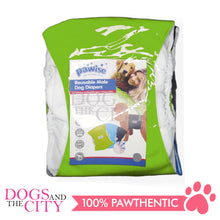 Load image into Gallery viewer, PAWISE 12960 Premium Reusable Wrap Diapers for Male Dogs - L1 3pcs/pack - Dogs And The City Online