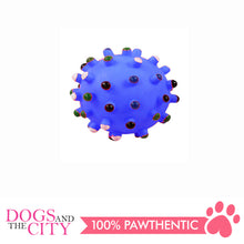 Load image into Gallery viewer, Pawise 14141 Vinyl Dog Toy spiky Dot Ball Small 6.5cm - All Goodies for Your Pet