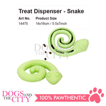 Load image into Gallery viewer, PAWISE 14475 Treat Dispenser for Pets - Coiled Rubber Toy Snake Design for Dog 14x18cm - Dogs And The City Online